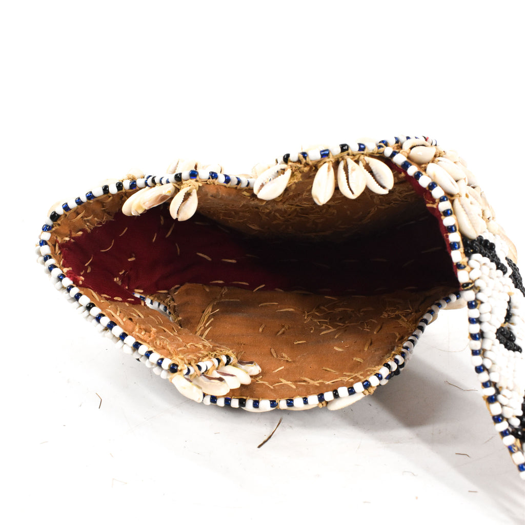 Kuba Beaded Noble's Hat with Cowrie Shells Congo