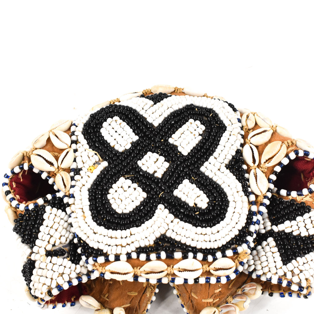 Kuba Beaded Noble's Hat with Cowrie Shells Congo