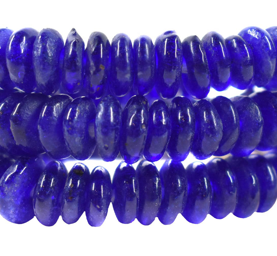Annular Glass Cobalt Blue Trade Beads Italy – Africa Direct