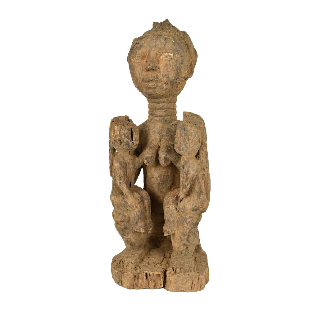 Baule Seated Wood Figure Côte d'Ivoire