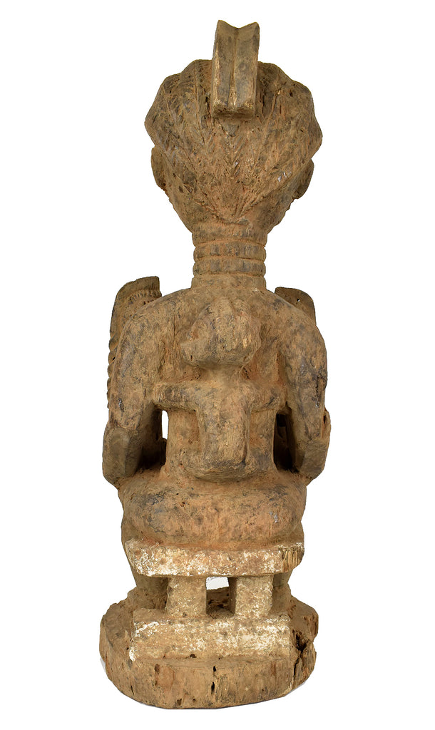 Baule Seated Wood Figure Côte d'Ivoire