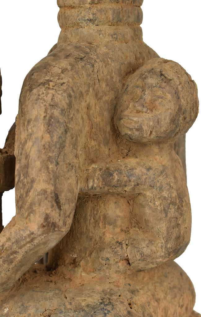 Baule Seated Wood Figure Côte d'Ivoire