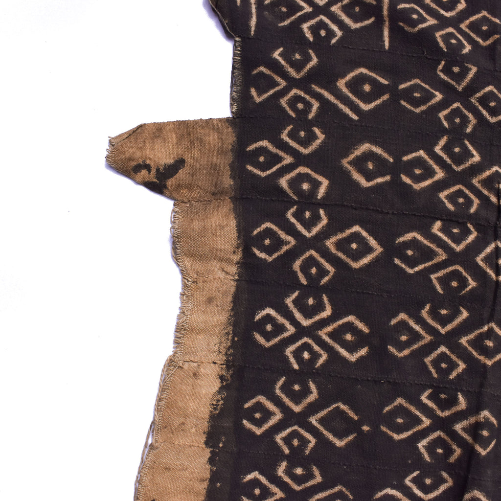 Black Mudcloth Textile Mali 58x30 Inch