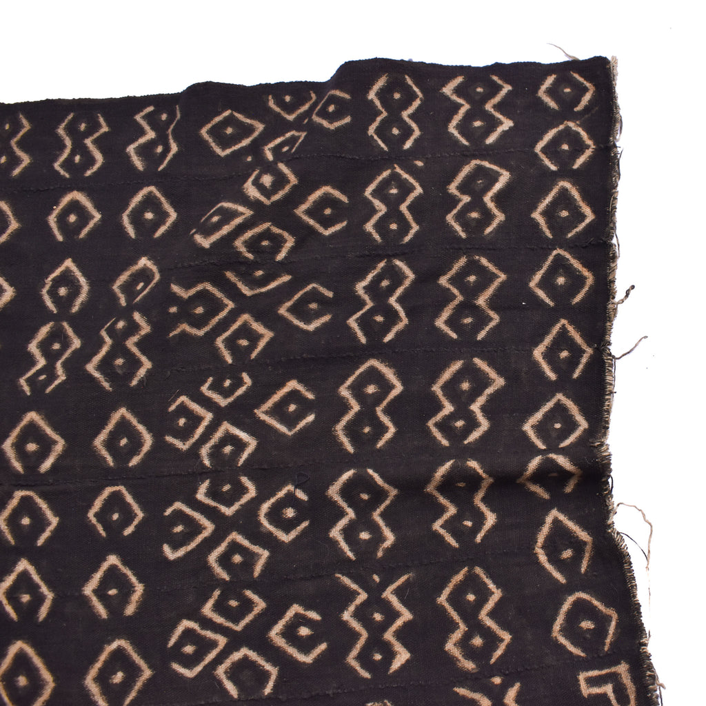 Black Mudcloth Textile Mali 58x30 Inch