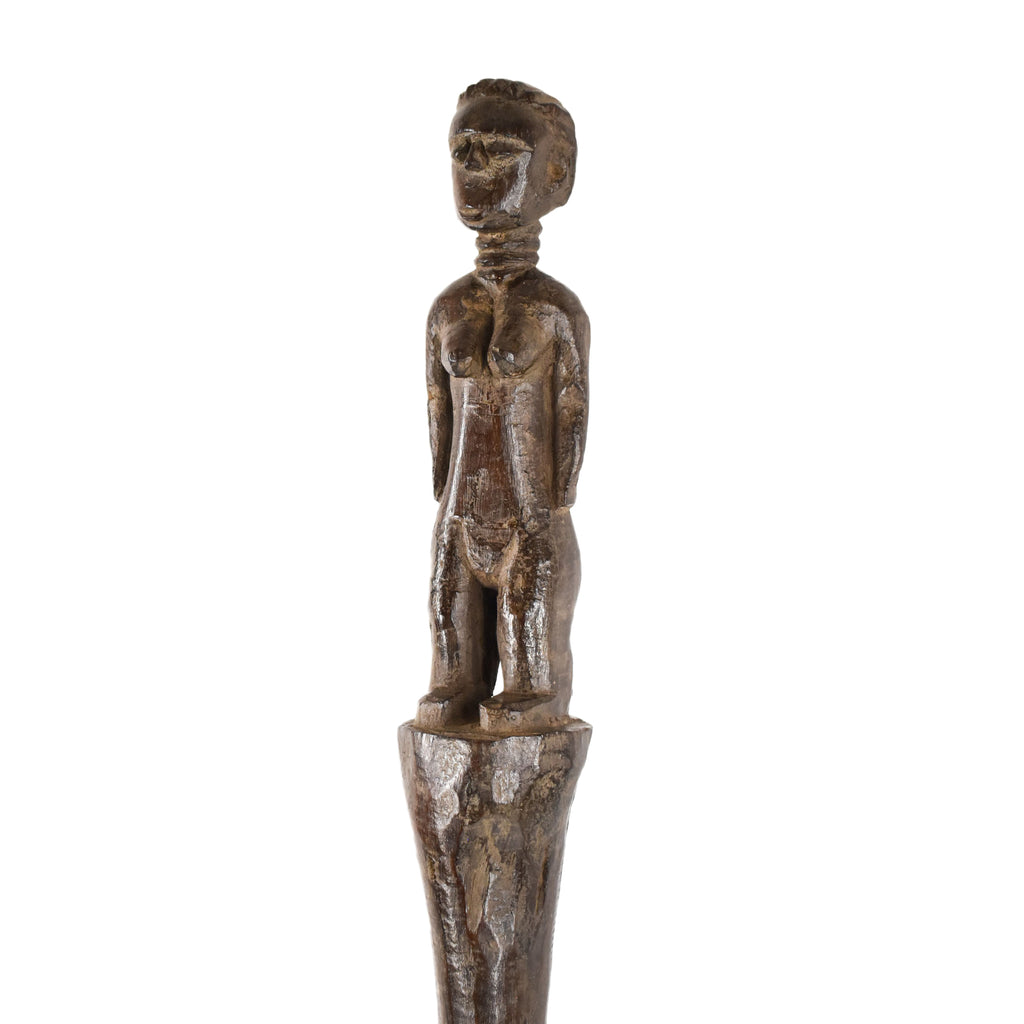 Bete Wood Figural Pounder Pestle Côte d'Ivoire