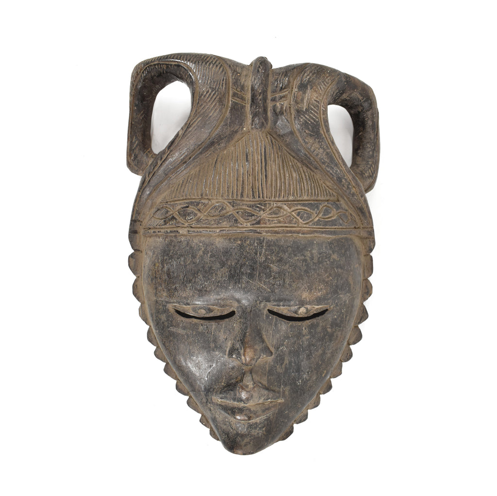 Baule Portrait Mask Kpan or Mblo Côte d'Ivoire