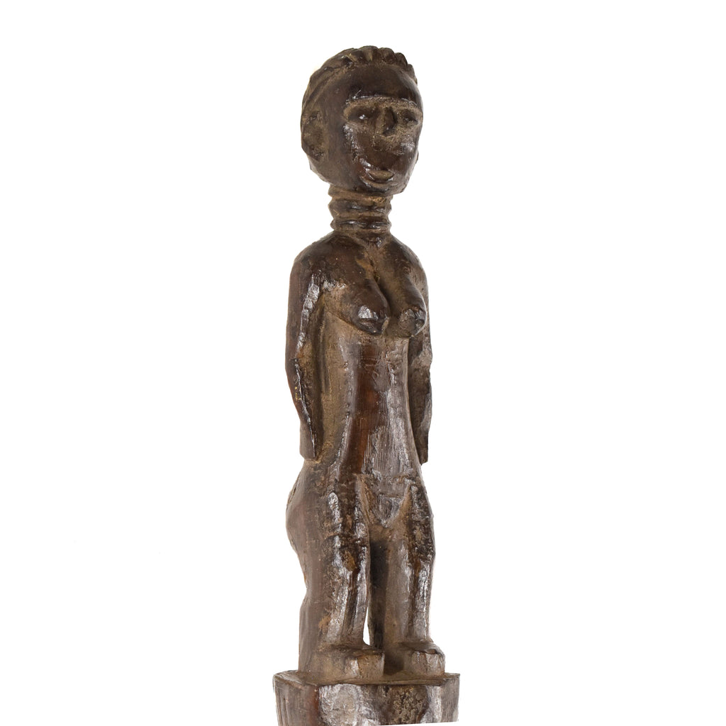 Bete Wood Figural Pounder Pestle Côte d'Ivoire