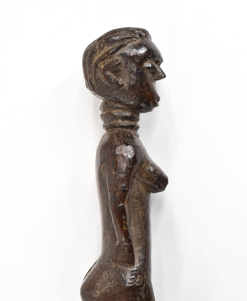 Bete Wood Figural Pounder Pestle Côte d'Ivoire