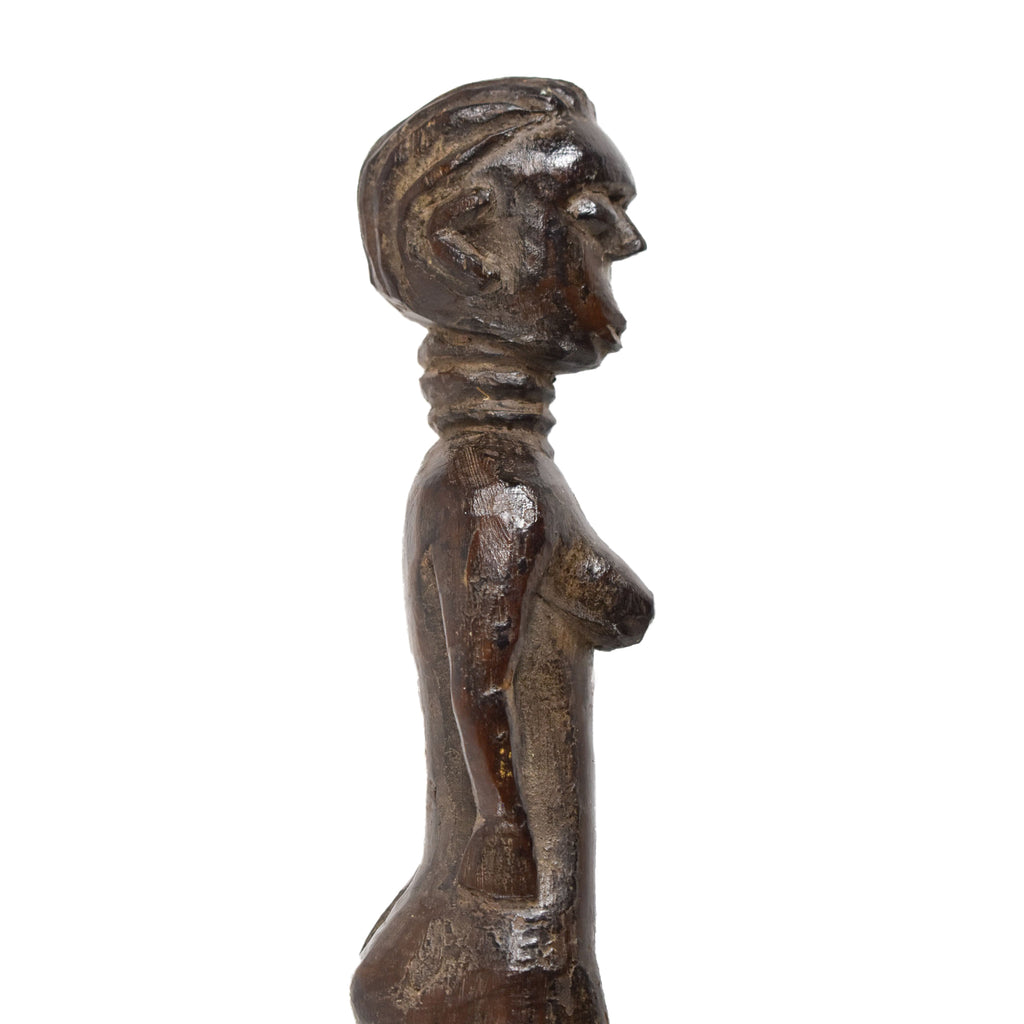Bete Wood Figural Pounder Pestle Côte d'Ivoire