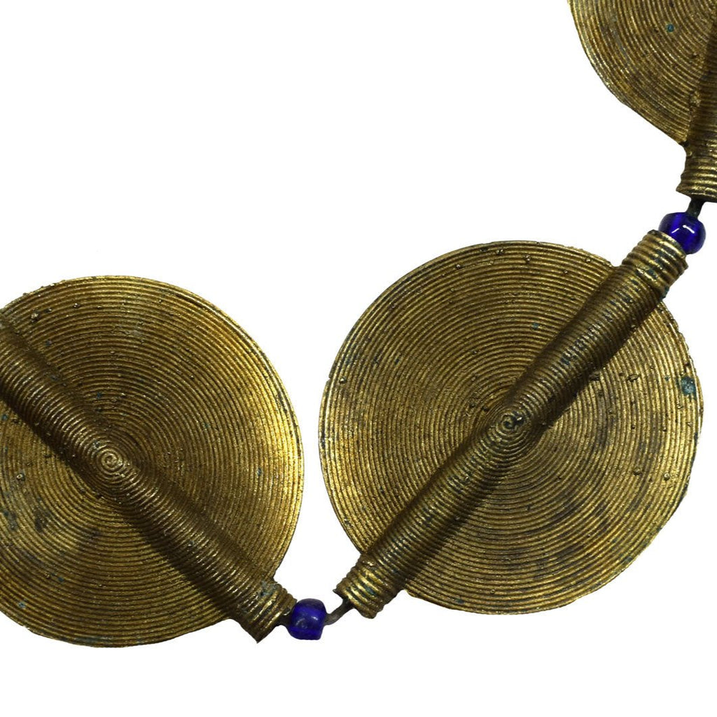 Baule Brass Coin Shaped Beads Côte d'Ivoire