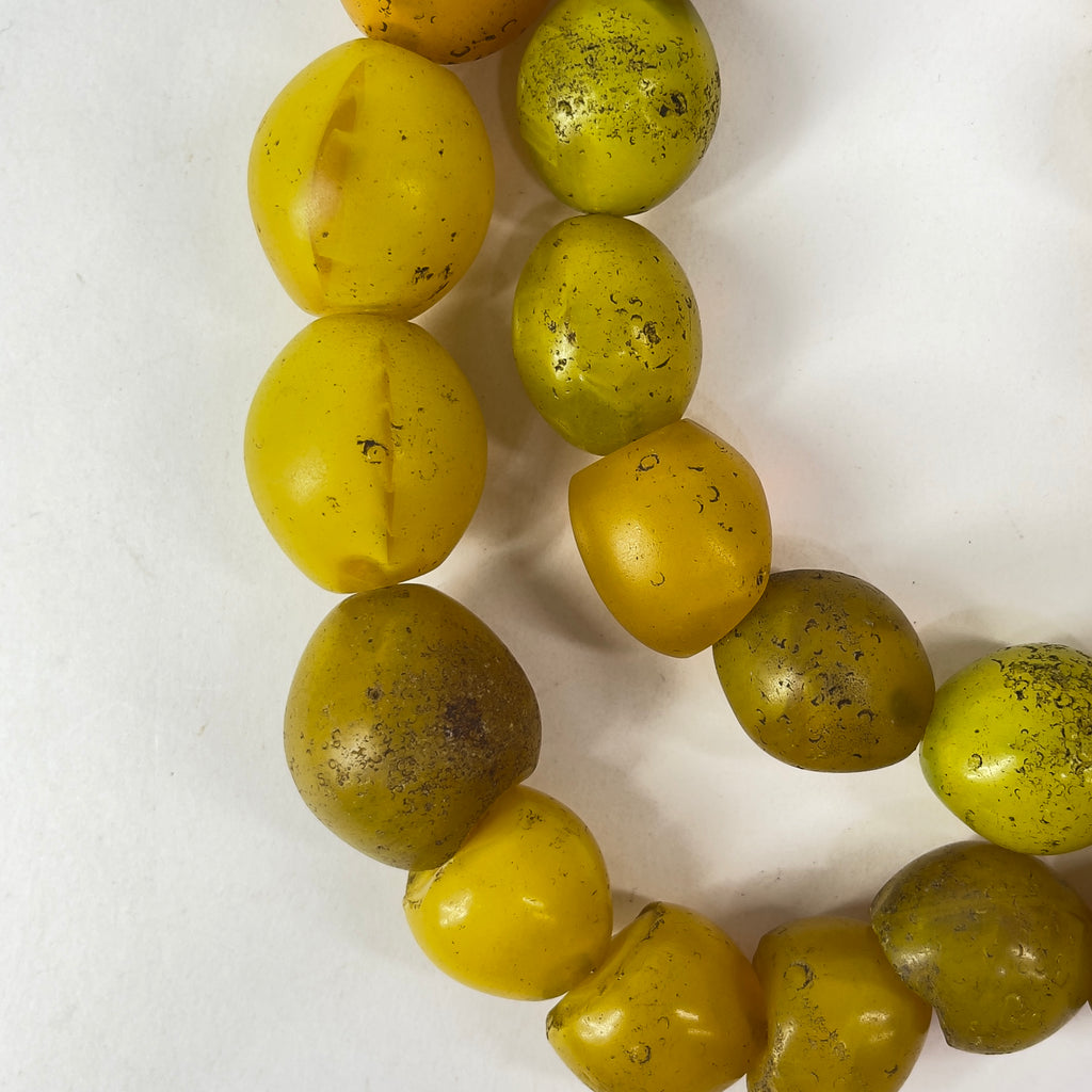 Yellow Pigeon Egg Trade Beads