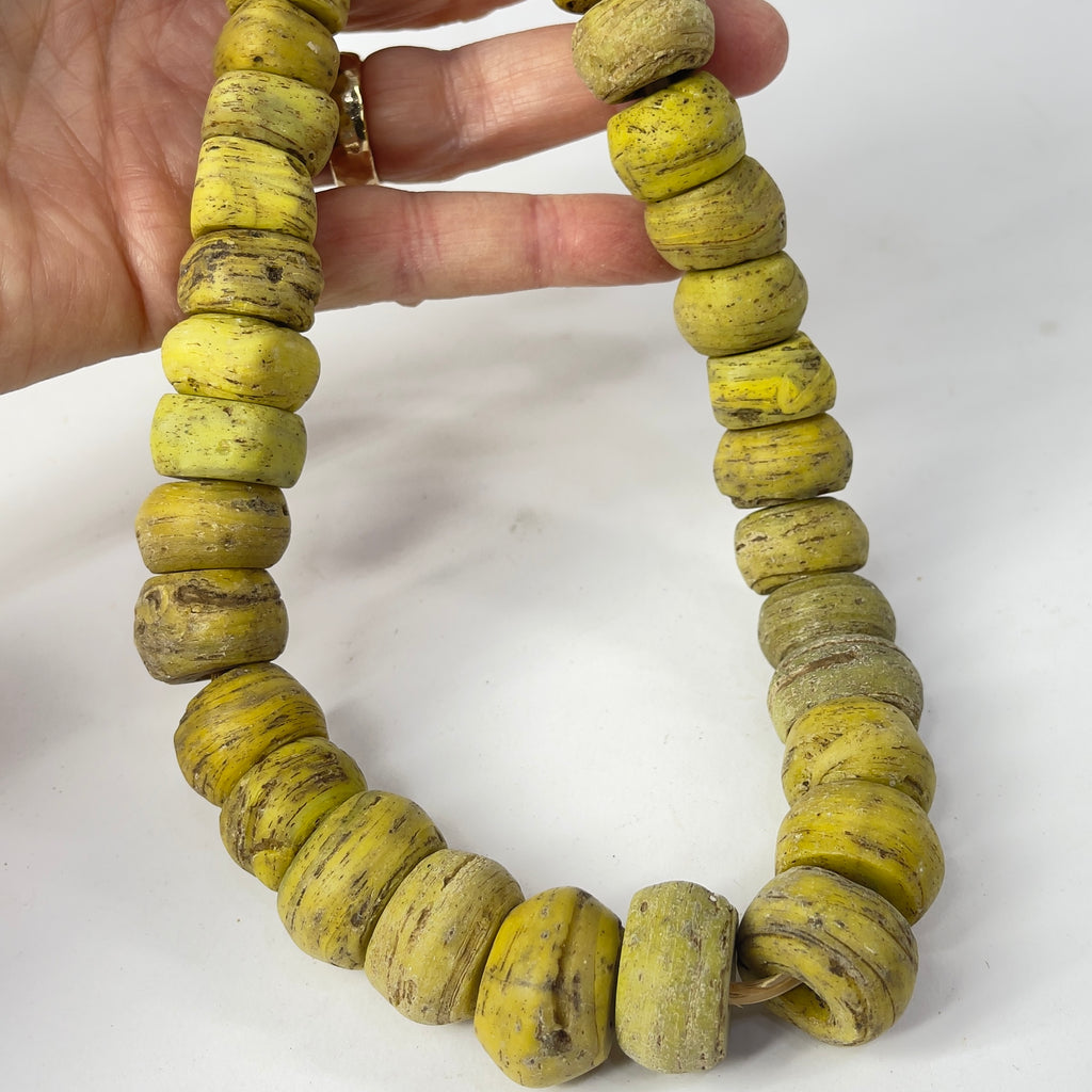 Hebron Yellow Trade Beads 