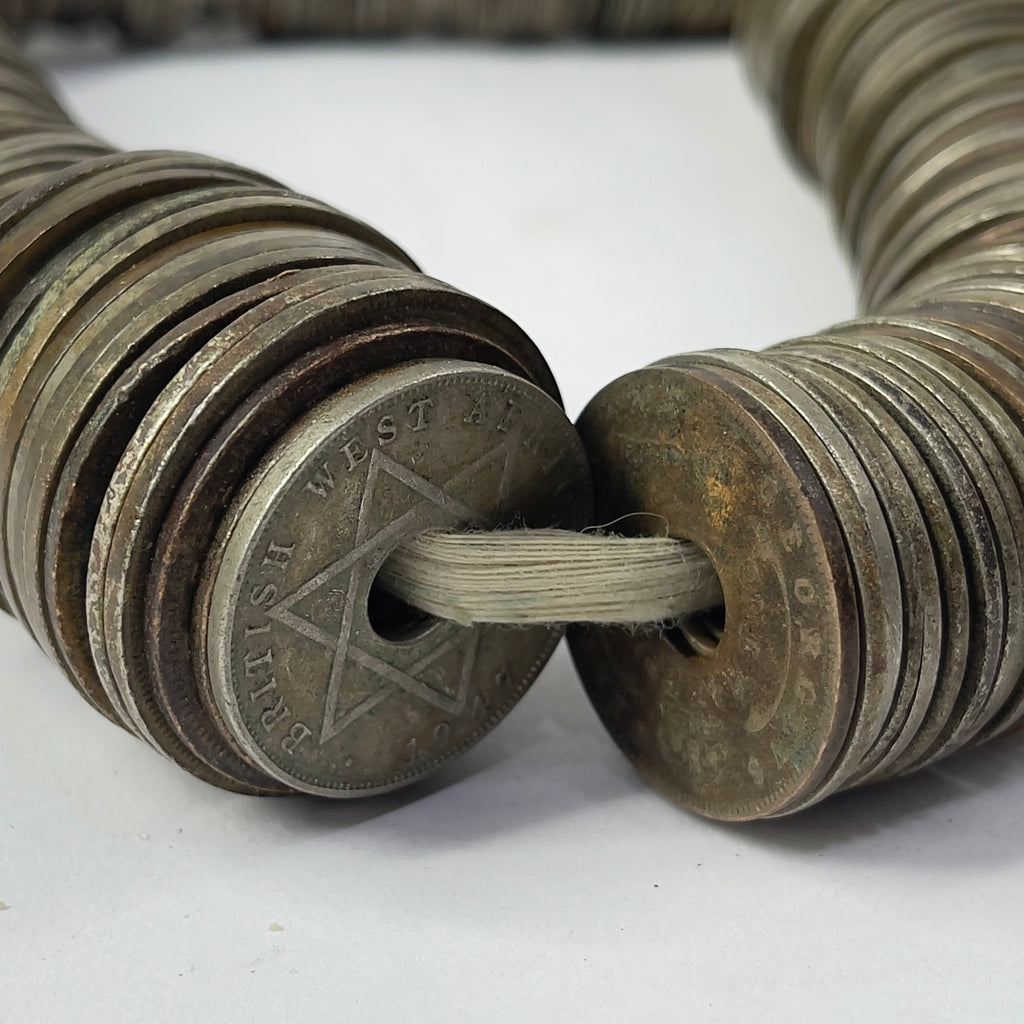 Assorted British West African Penny Coins Nigeria 32 Inch