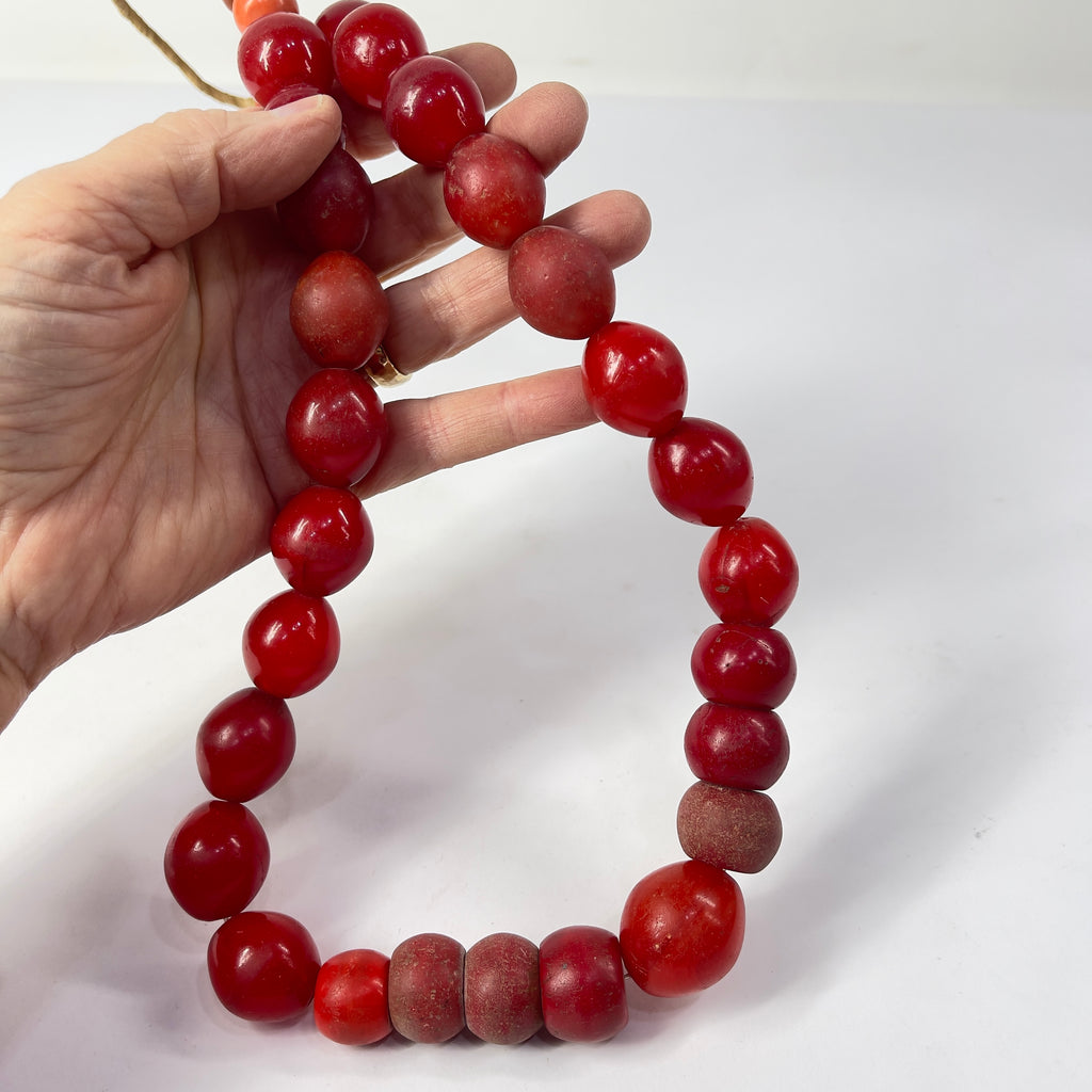 Pigeon Egg Red Trade Beads
