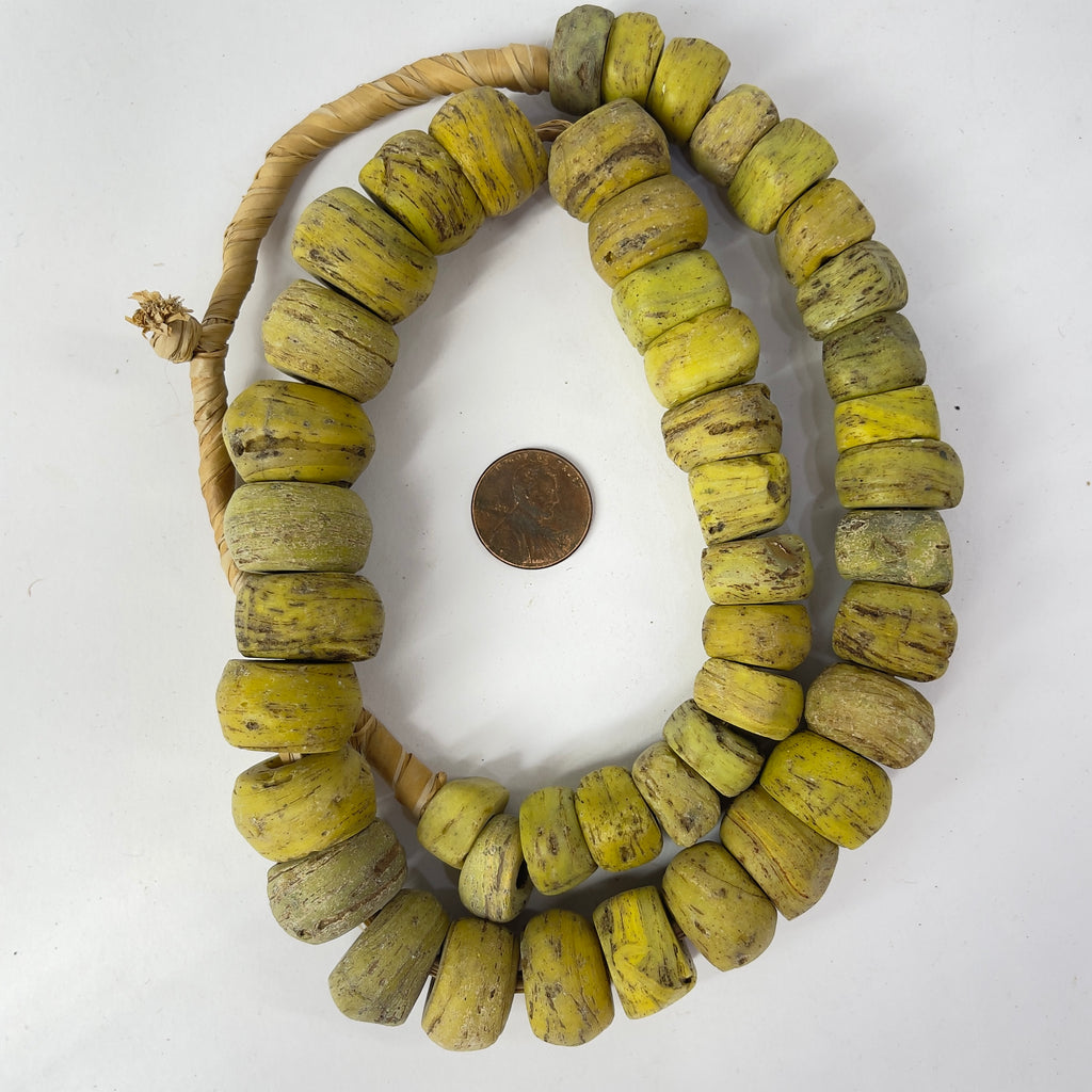 Hebron Yellow Trade Beads 