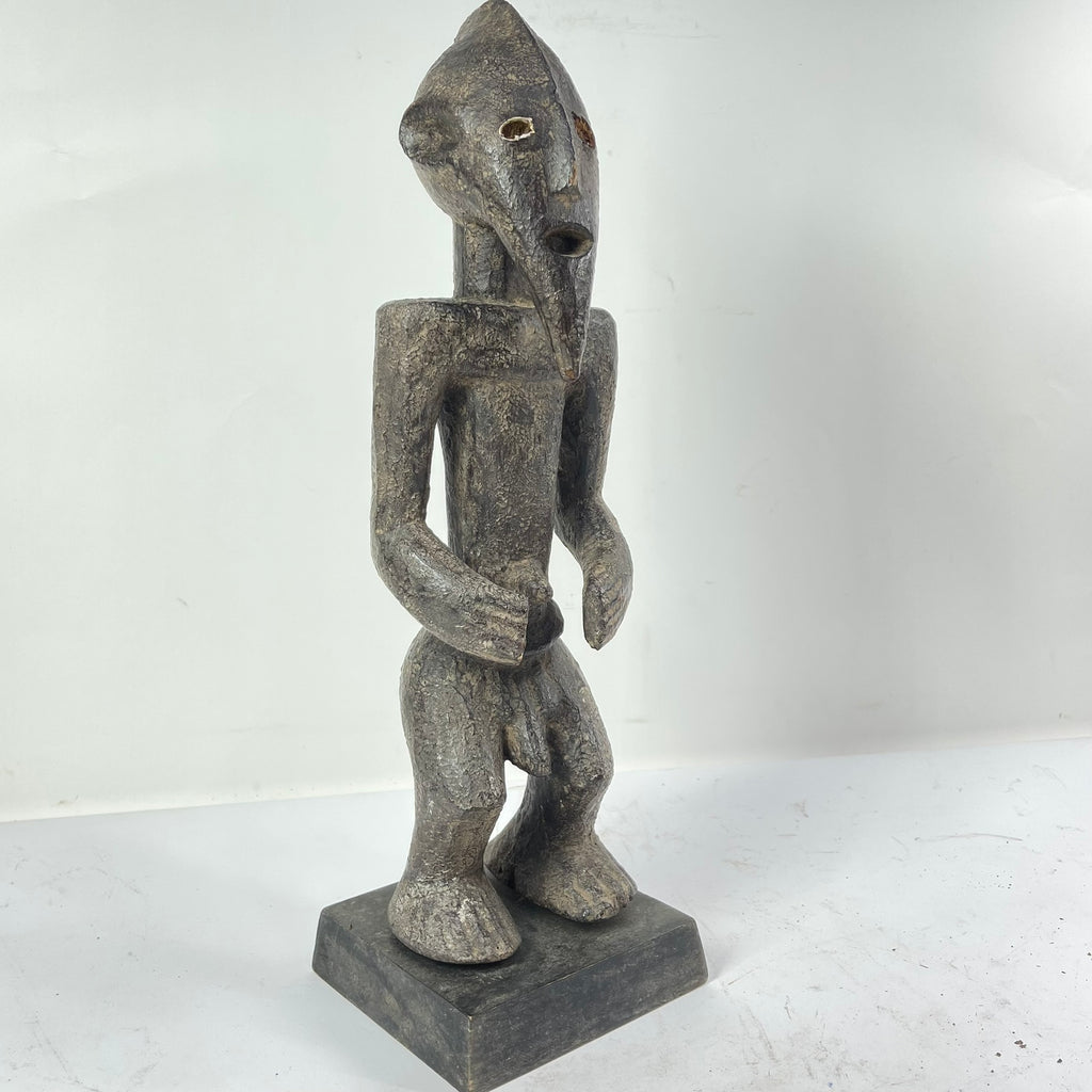 Mumuye Wood Figurine Sculpture on Custom Base Nigeria