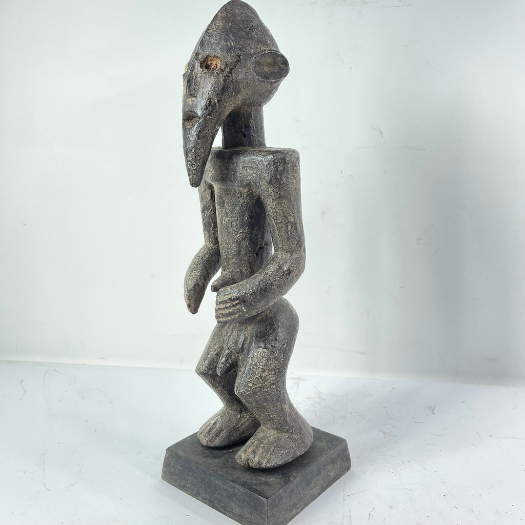 Mumuye Wood Figurine Sculpture on Custom Base Nigeria