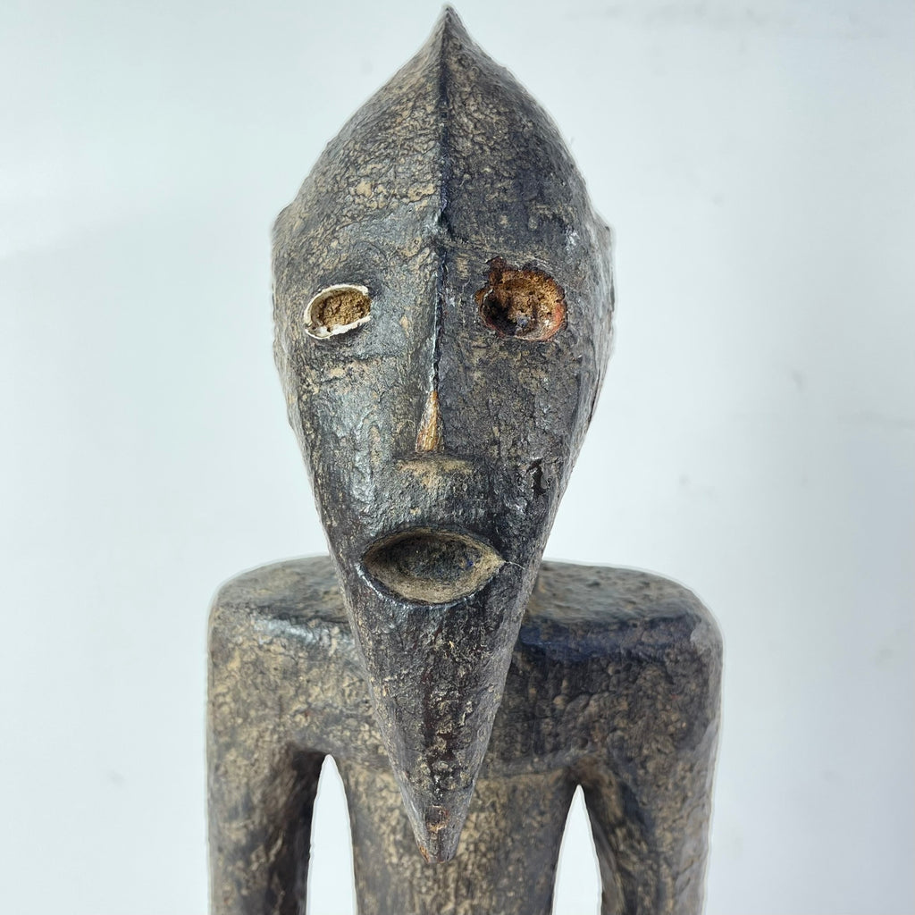 Mumuye Wood Figurine Sculpture on Custom Base Nigeria