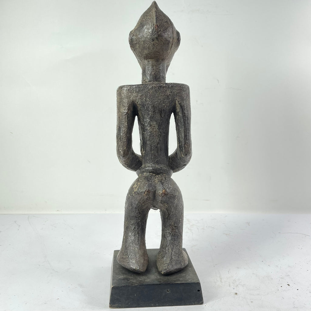 Mumuye Wood Figurine Sculpture on Custom Base Nigeria