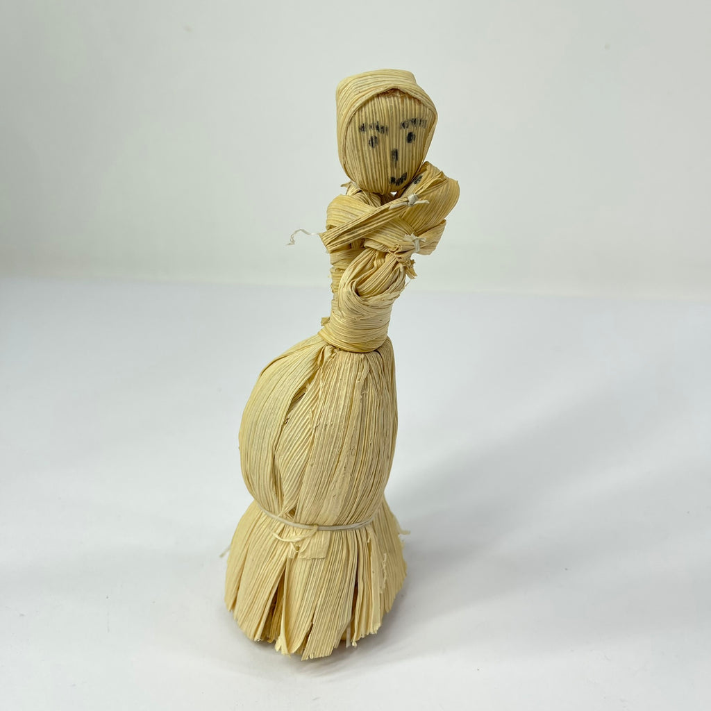 Corn Husk Mother and Child Figurine Zimbabwe