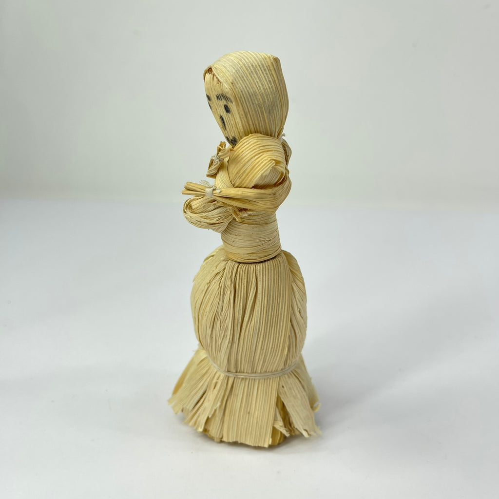 Corn Husk Mother and Child Figurine Zimbabwe