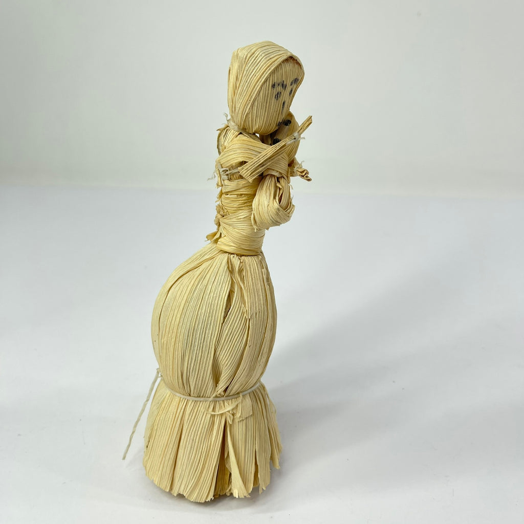 Corn Husk Mother and Child Figurine Zimbabwe