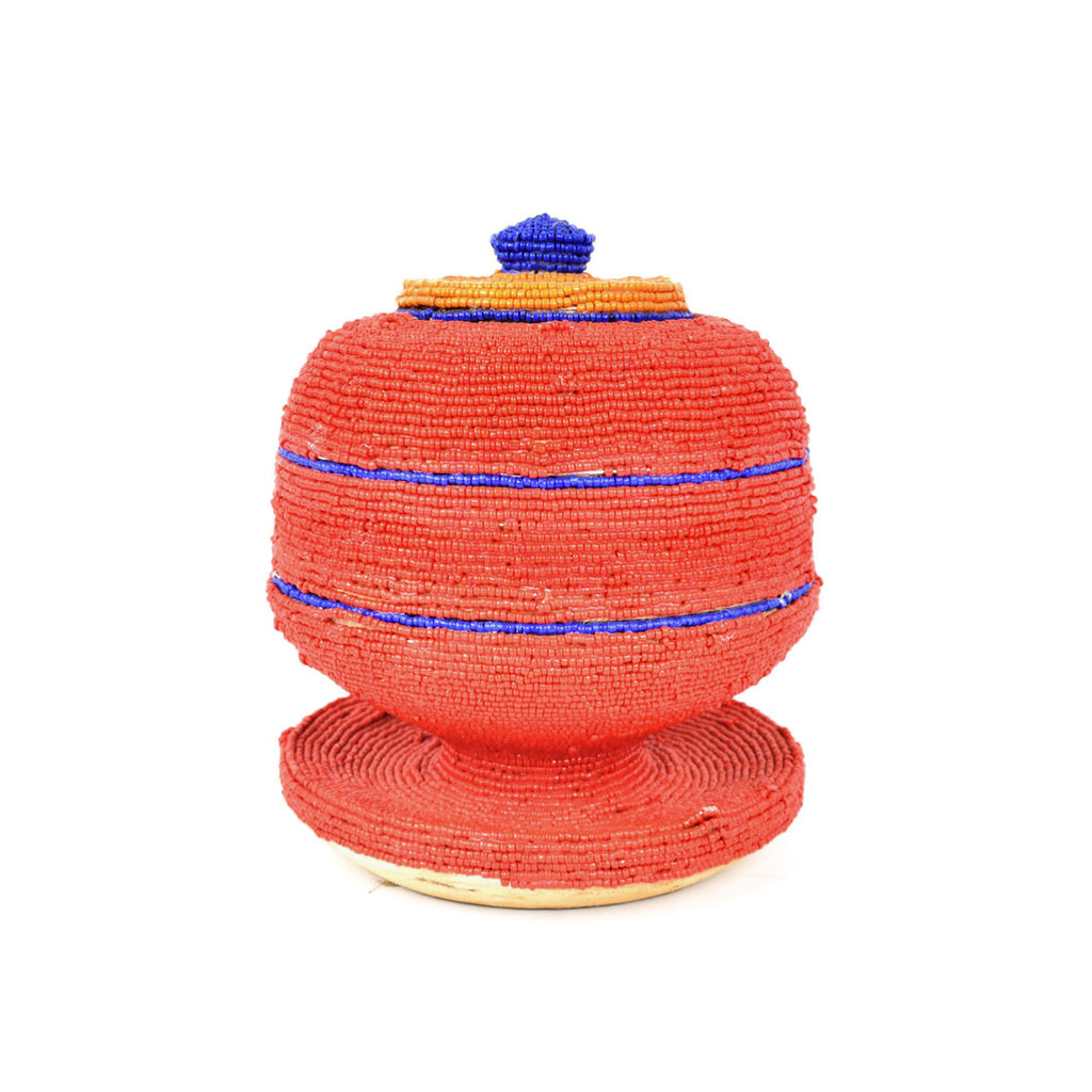 Luba Beaded Vase Congo