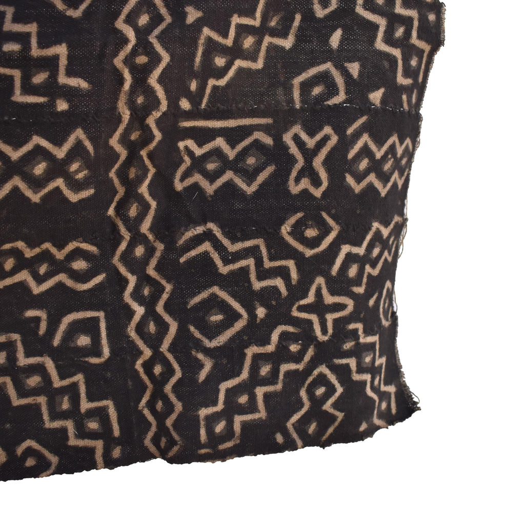 Black Mudcloth Textile Mali 50x28.5 Inch