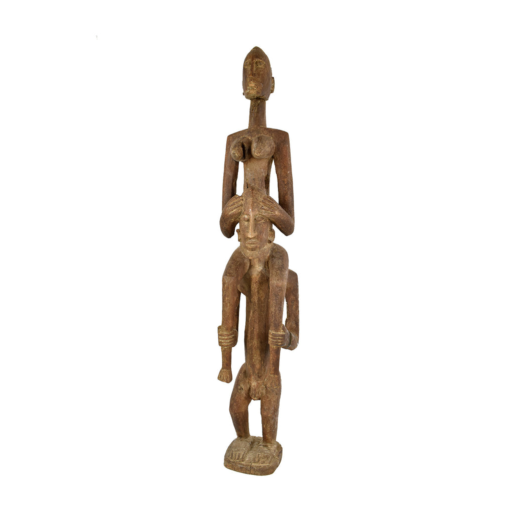 Dogon Standing Couple Wood Figure Mali