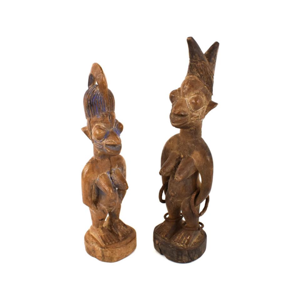 Yoruba Ibeji Pair of Twin Figures Nigeria