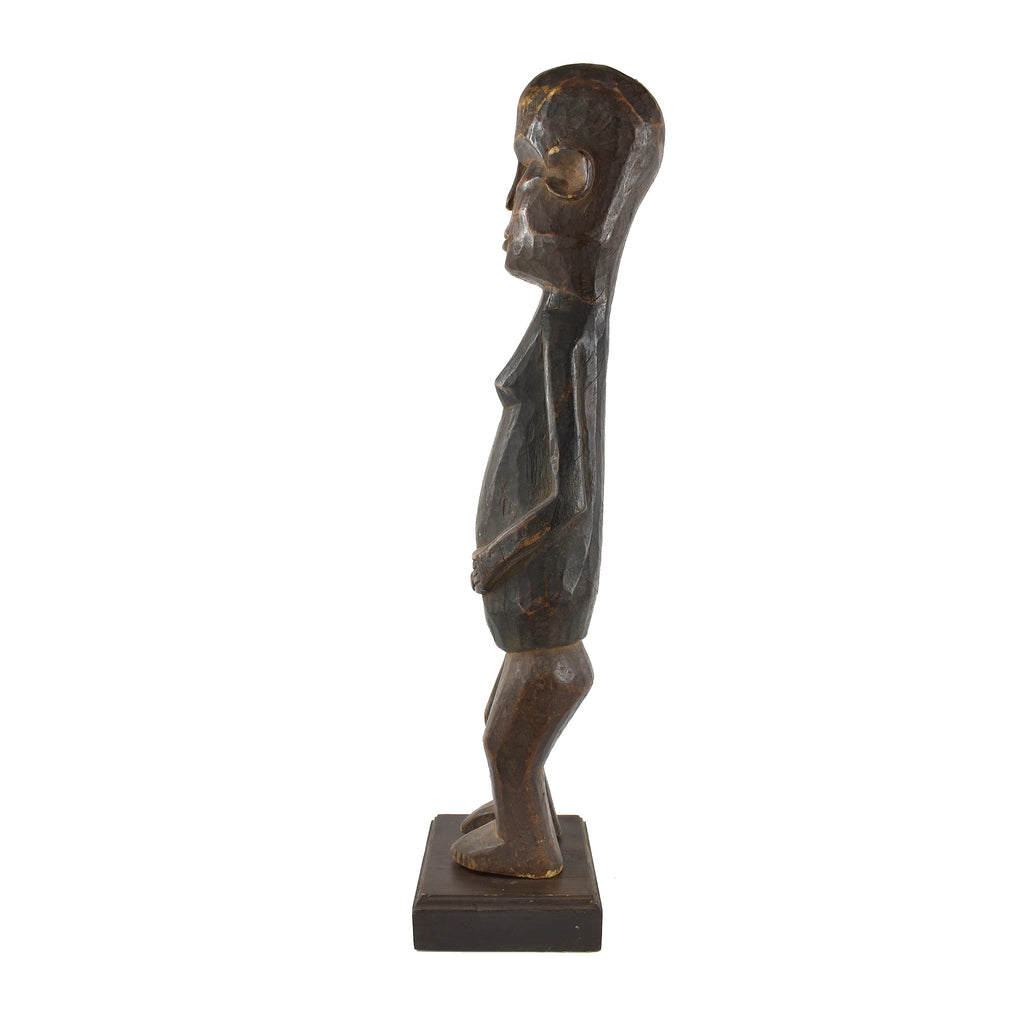 Zande Standing Female Figure on Base Congo