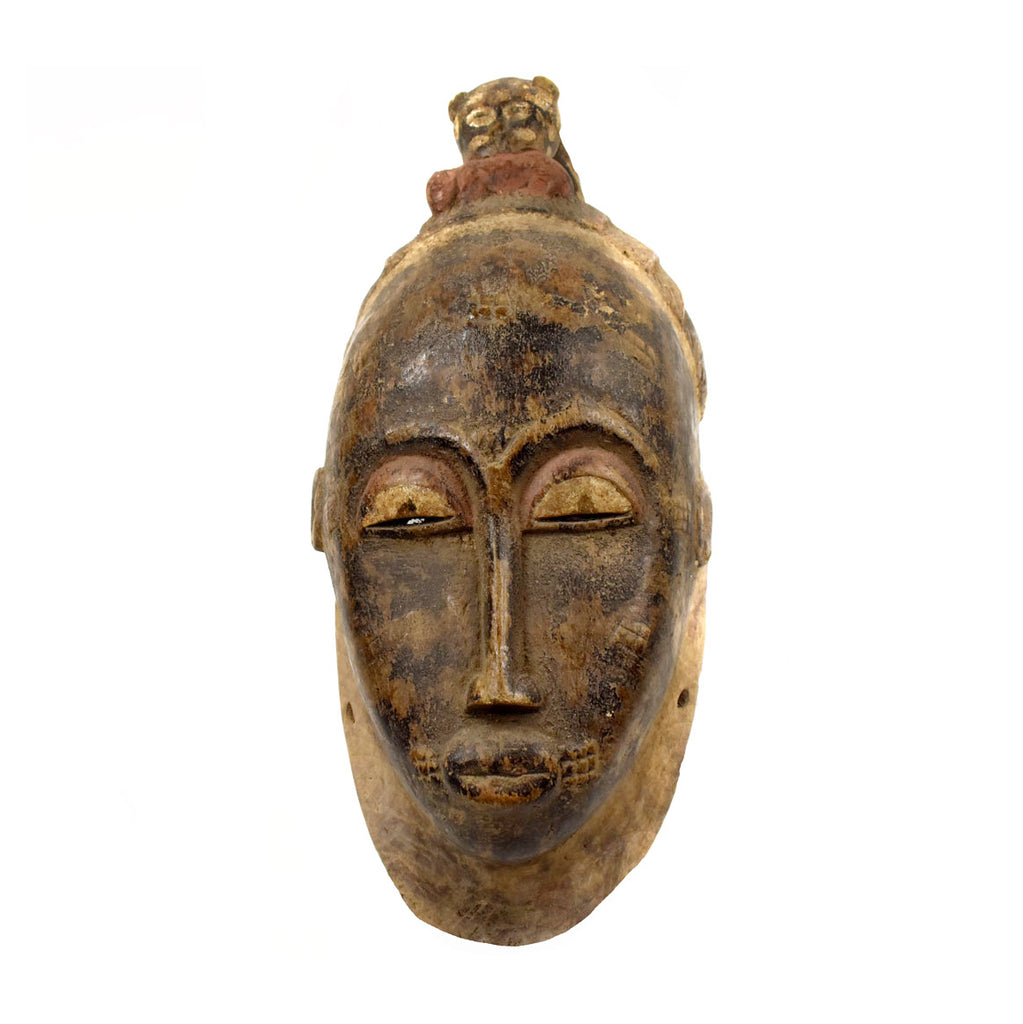 Baule Face Mask with Animal Côte d'Ivoire