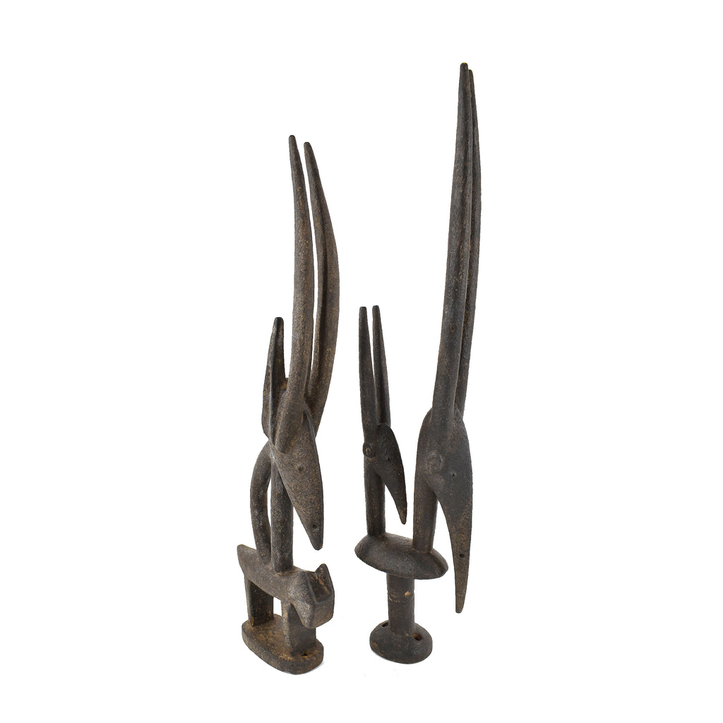 Bamana Chi Wara Antelope Headcrest Pair Mali