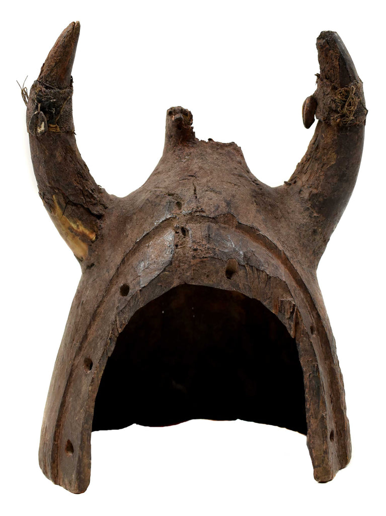 Senufo Helmet Mask with Horns Côte d'Ivoire