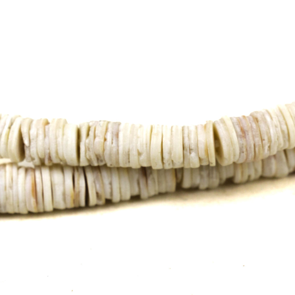 Ostrich Egg Shell Heishi Trade Beads