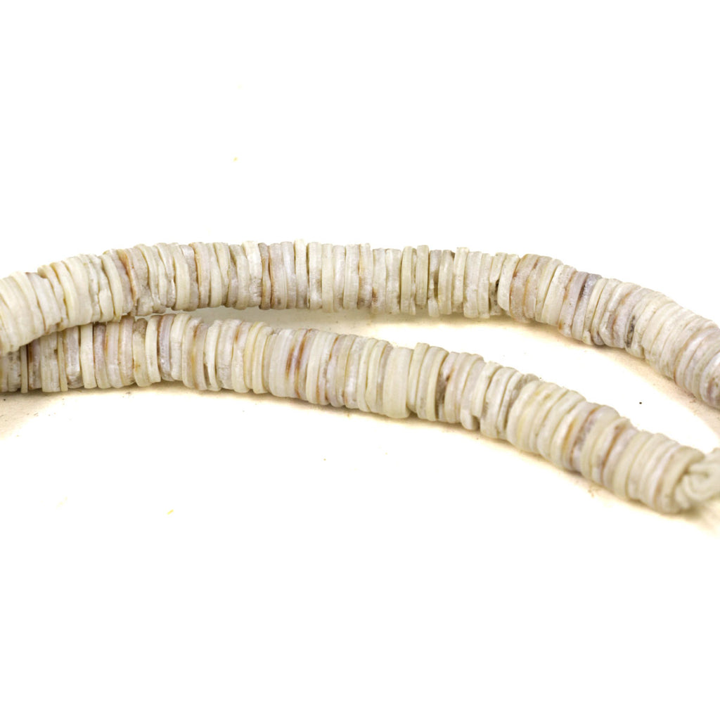 Ostrich Egg Shell Heishi Trade Beads