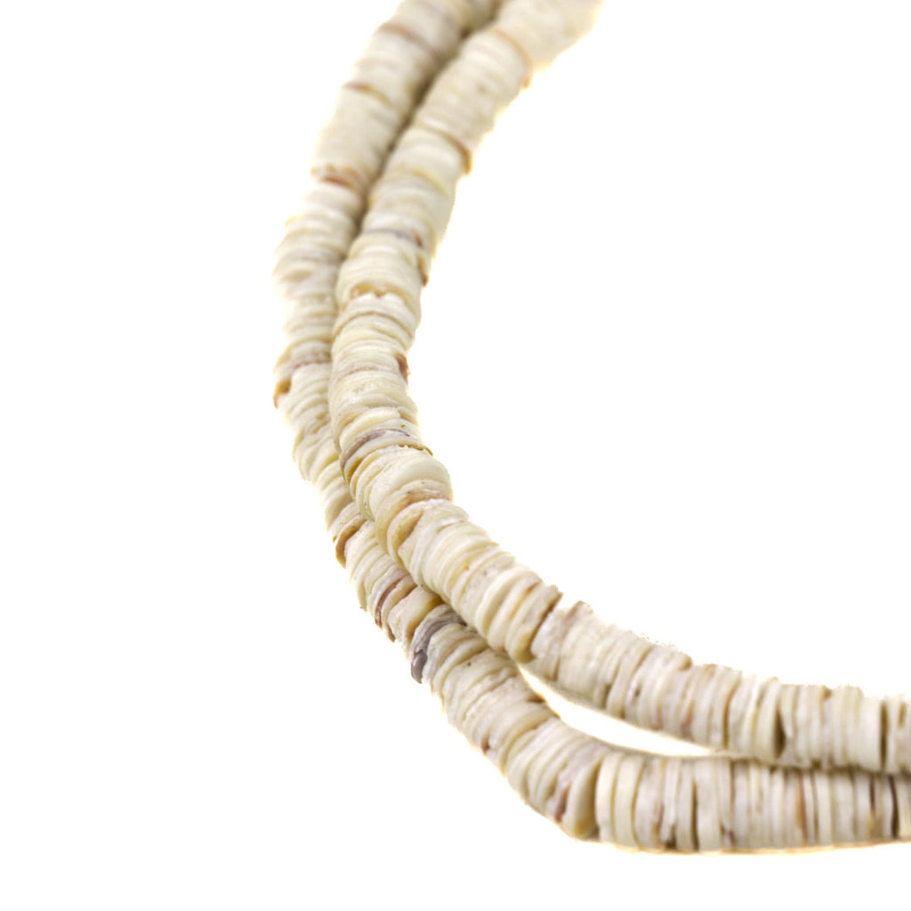 Ostrich Egg Shell Heishi Trade Beads