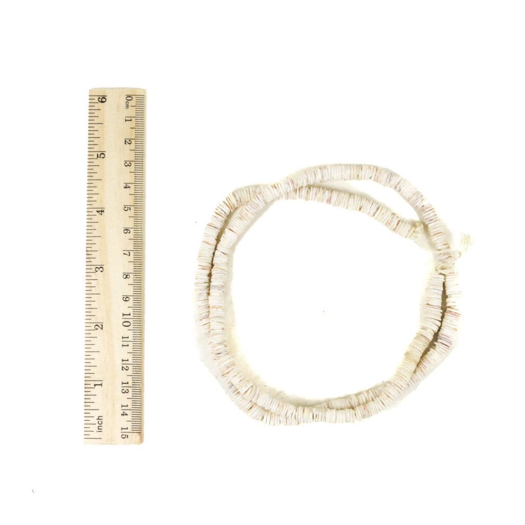 Ostrich Egg Shell Heishi Trade Beads