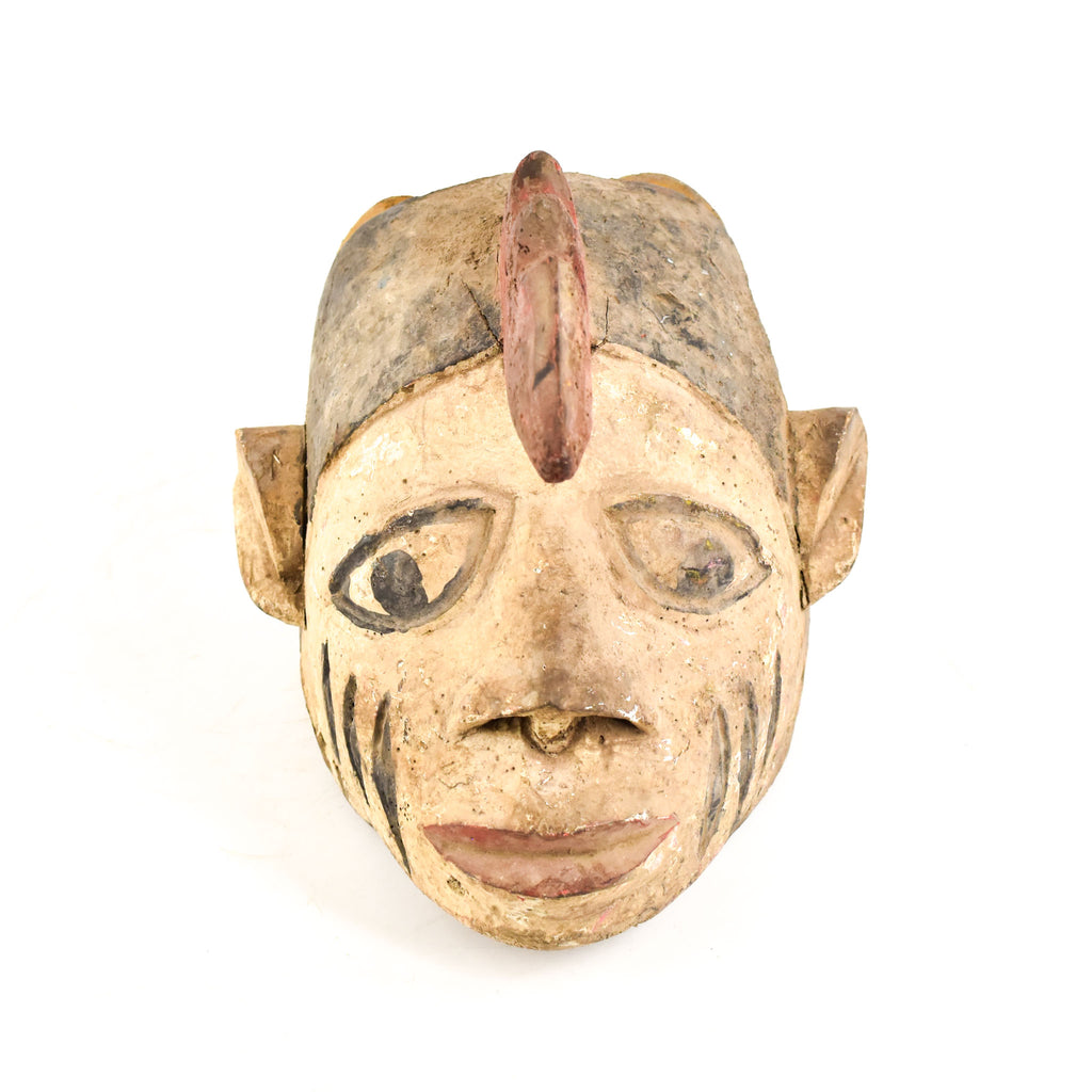 Yoruba Gelede Mask with Bird Double Face Nigeria