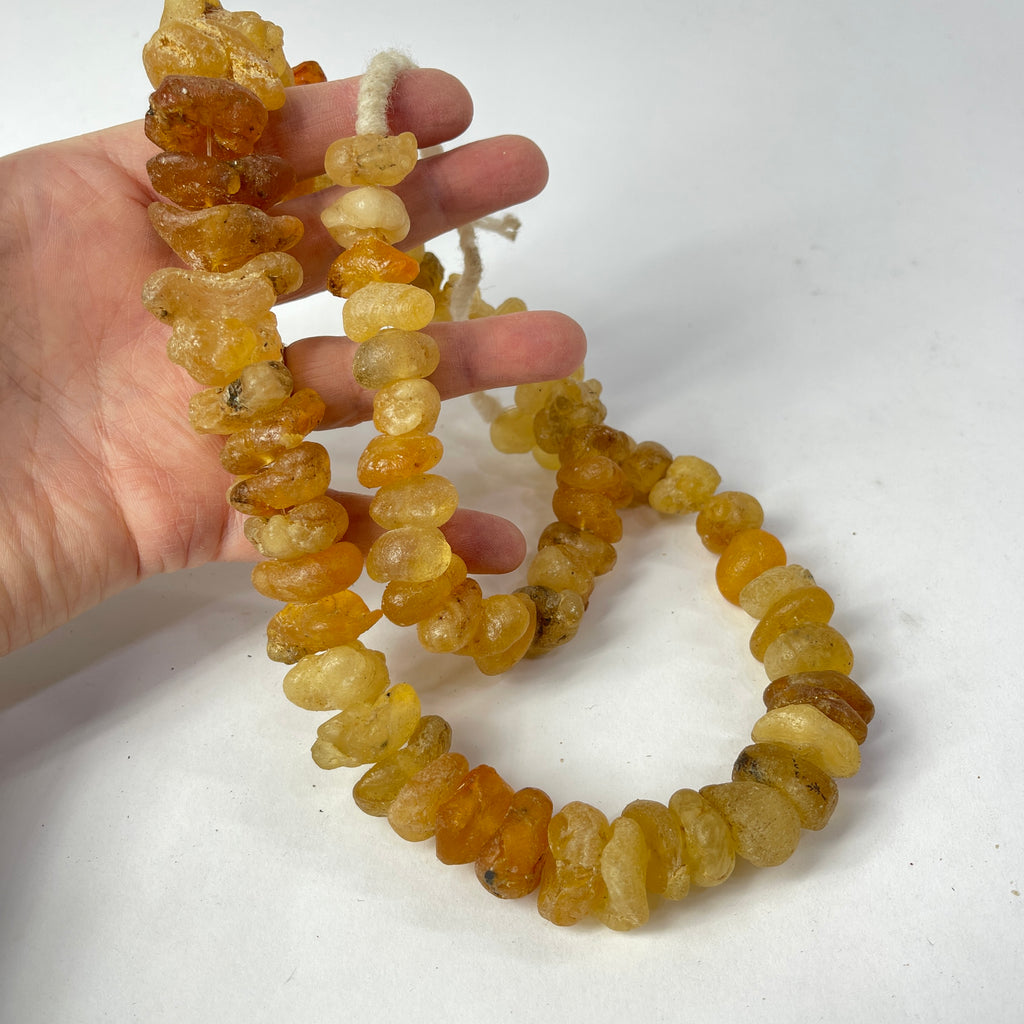 Baltic Ocean Amber Trade Beads 30 Inch