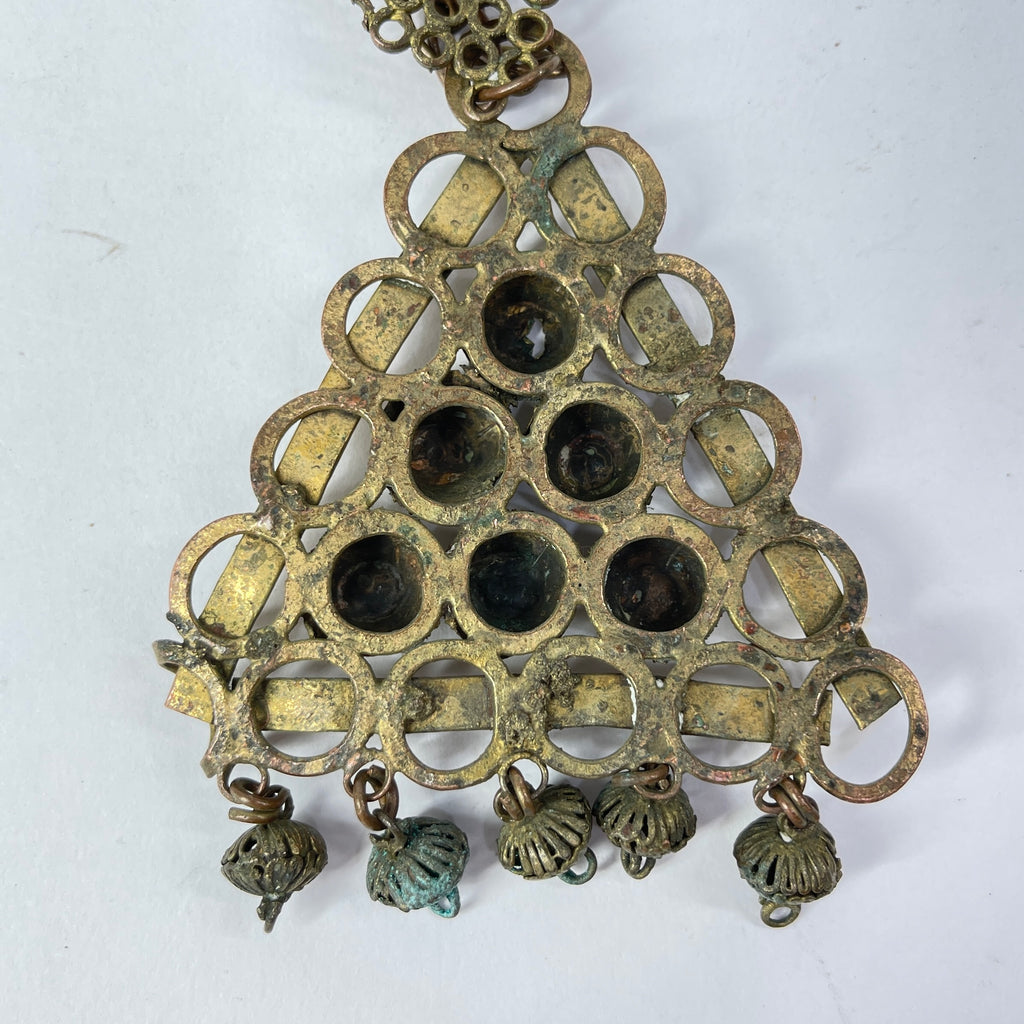 Yoruba Gilded Brass Necklace Nigeria 46 Inch