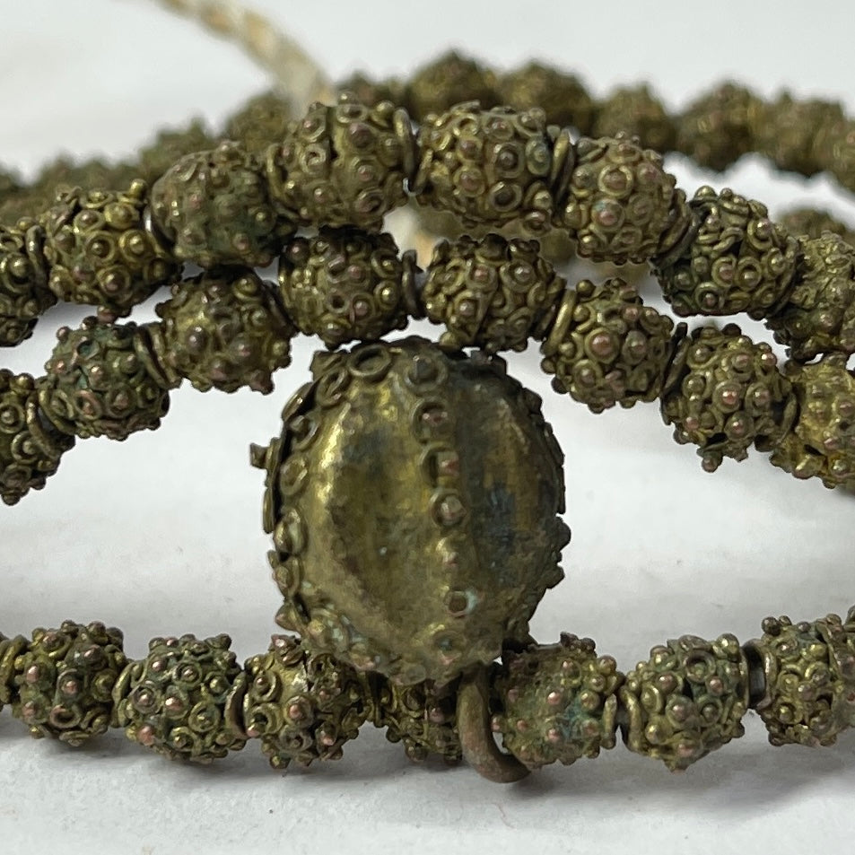 Yoruba Gilded Brass Necklace Nigeria