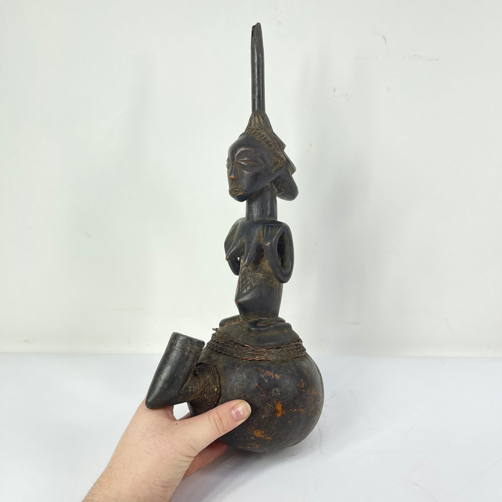 Luba Gourd Pipe Congo