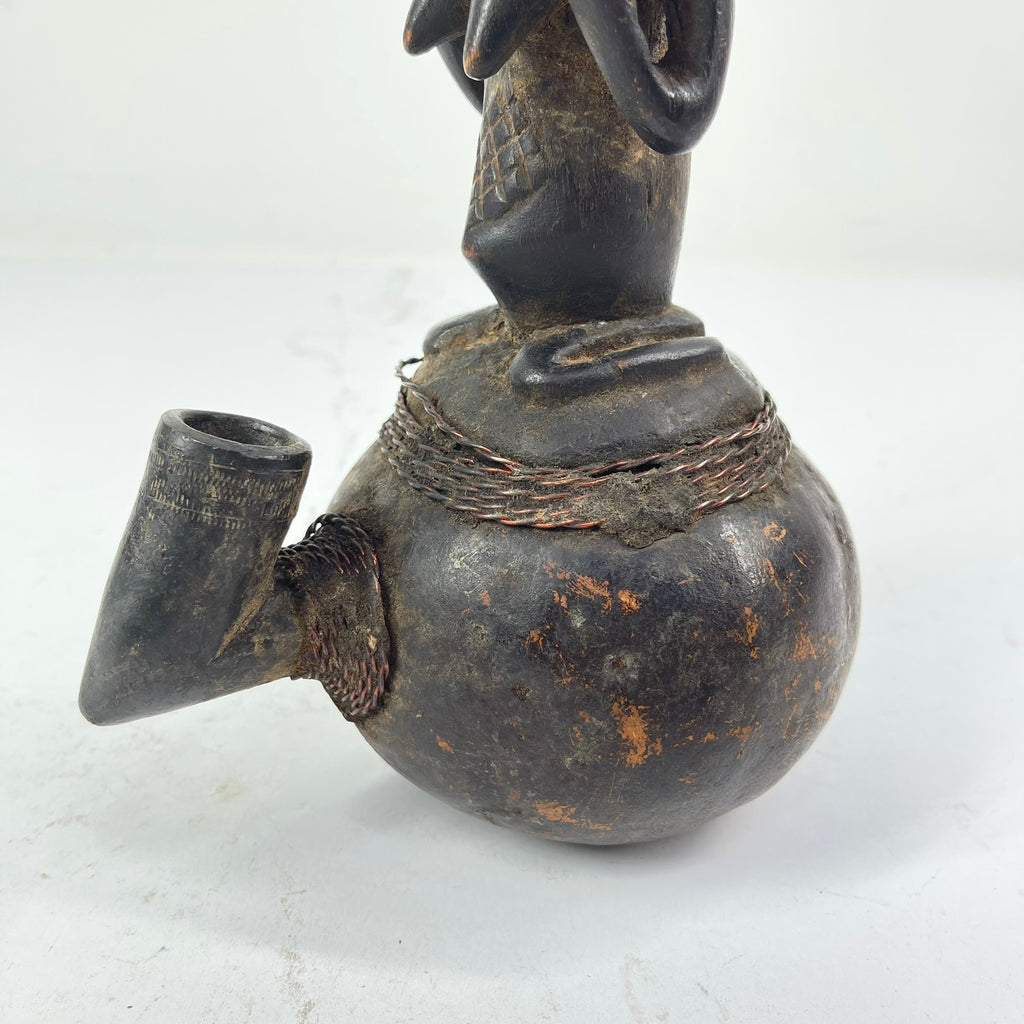 Luba Gourd Pipe Congo