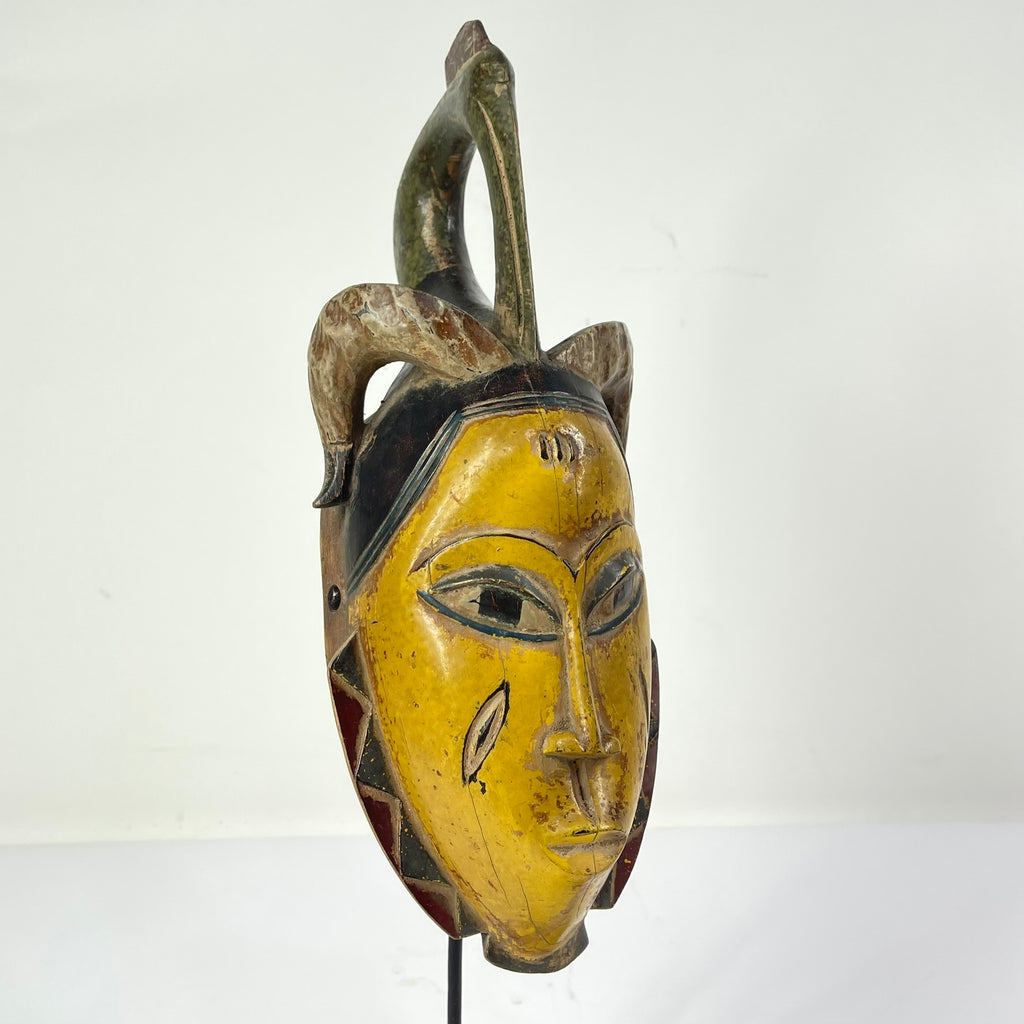 Guro House Mask with Figure Côte d'Ivoire