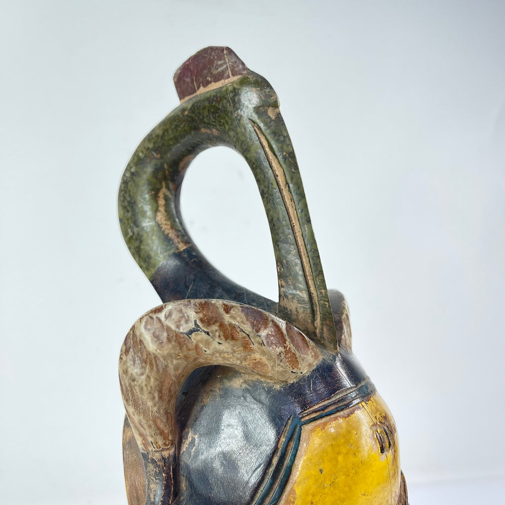 Guro House Mask with Figure Côte d'Ivoire