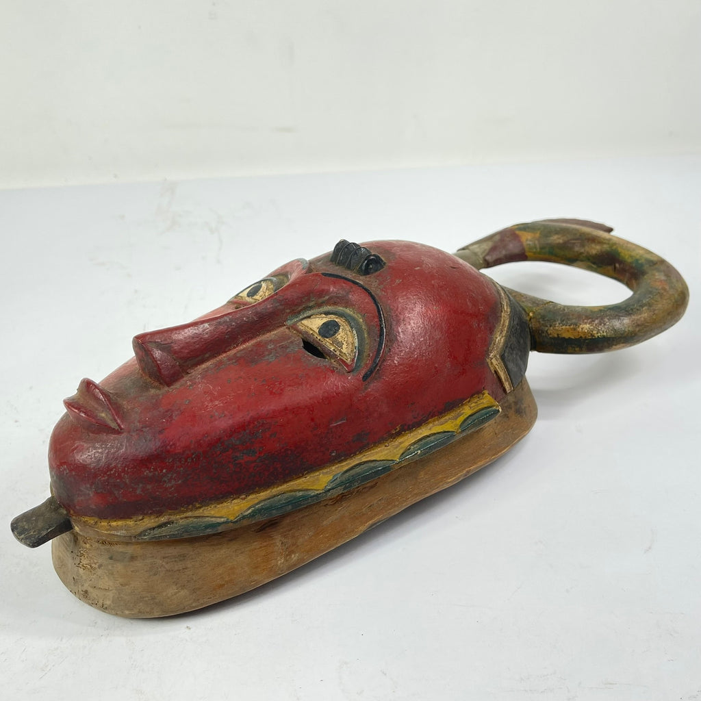 Guro House Mask with Figure Côte d'Ivoire