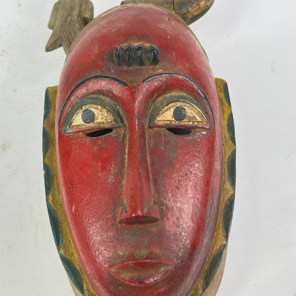 Guro House Mask with Figure Côte d'Ivoire