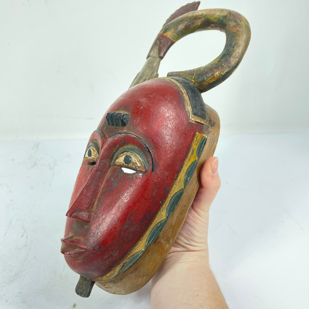 Guro House Mask with Figure Côte d'Ivoire