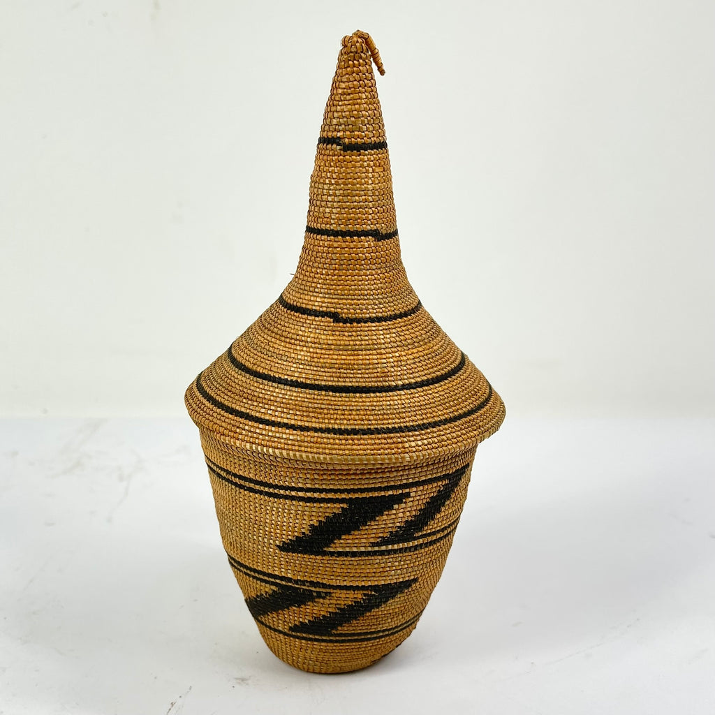 Tutsi Lidded Basket Rwanda